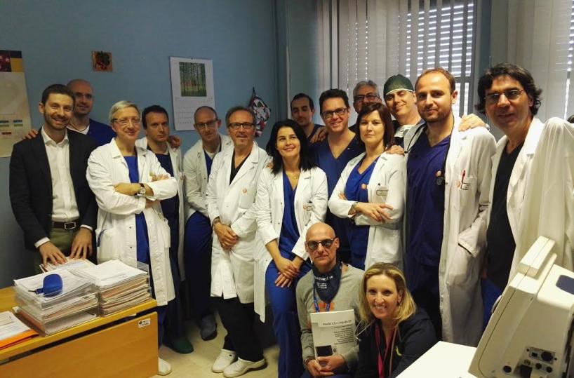 L'equipe di cardiologia interventista del Fazzi