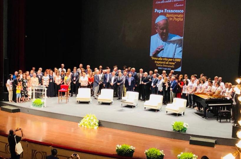 Donazione d'organi, ieri al Petruzzellila cerimonia con oltre 1200 ospiti