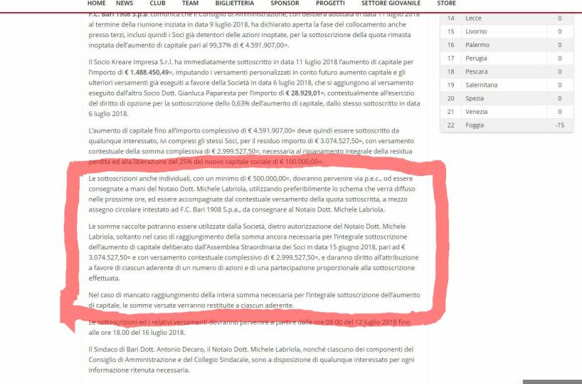 Il giallo del comunicato: dove vanno i soldi dei sottoscrittori?