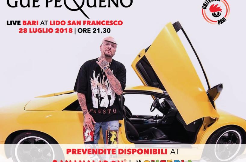 Bari, in arrivo Guè Pequeno a San Francesco