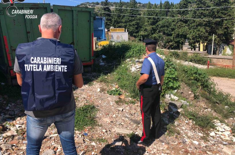 Sequestrato a San Giovanni Rotondo centro di raccolta di 4mila mq