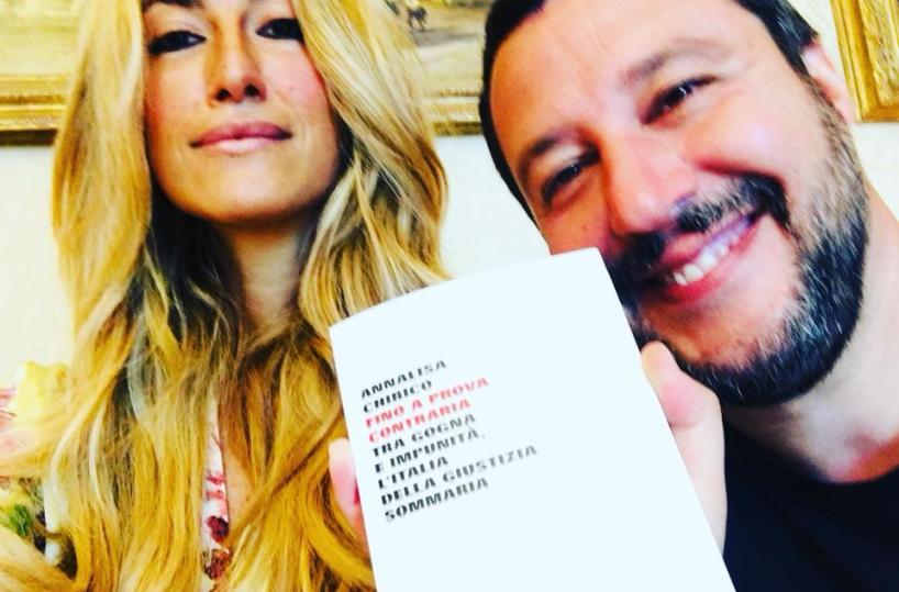 Salvini in coppia con la giornalista pugliese Chirico? È solo una fake sul web