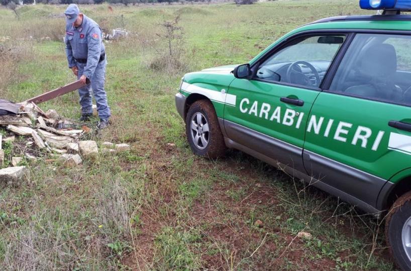 Riutilizzo illecito rocce Parco Alta Murgia: 3 denunce