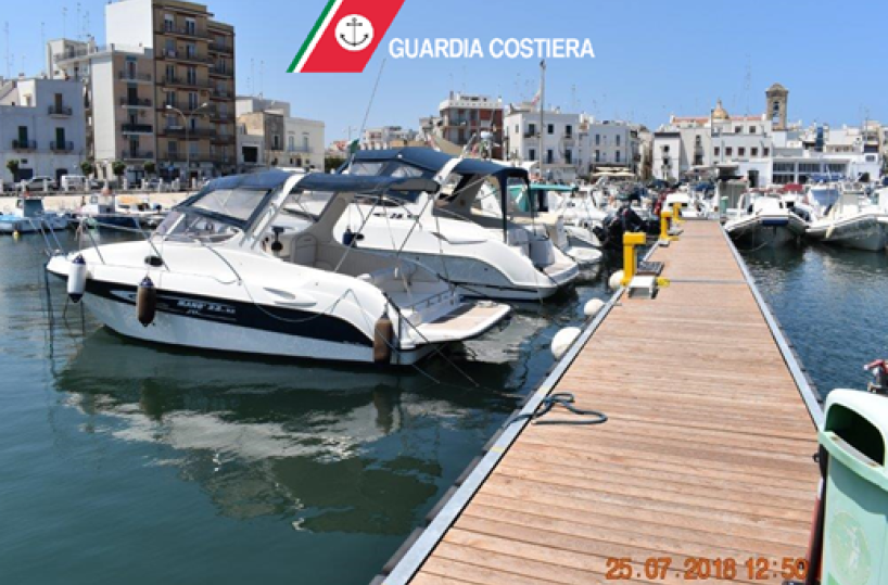 Specchio d'acqua occupato abusivamente, sequestro a Mola