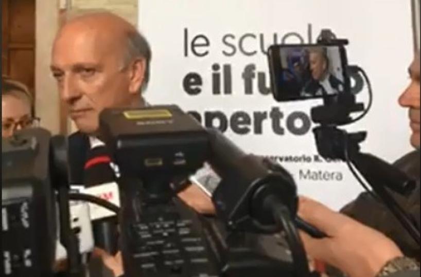 Matera 2019, il ministro Bussetti: «Scuole saranno valore aggiunto»