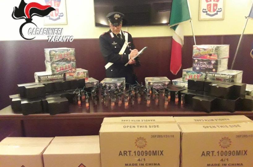 Taranto, nascondeva 230 chili di botti in casa: arrestato 32enne
