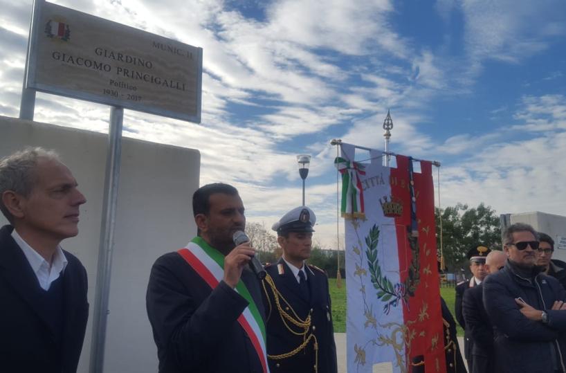 Bari, il giardino di via Lojacono intitolato a Giacomo Princigalli 