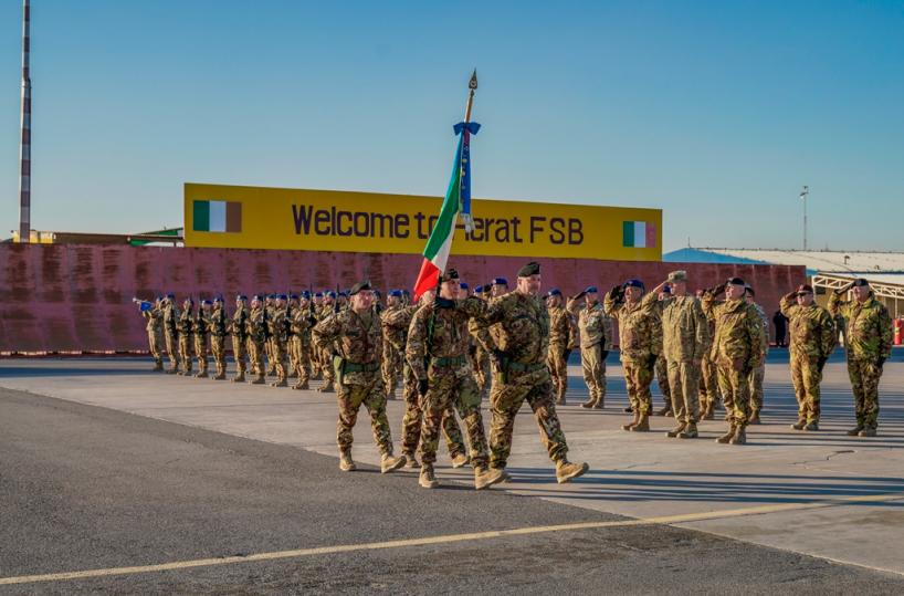 Afghanistan, dopo sei mesi di missionerientra la bandiera di guerra del 9° fanteria