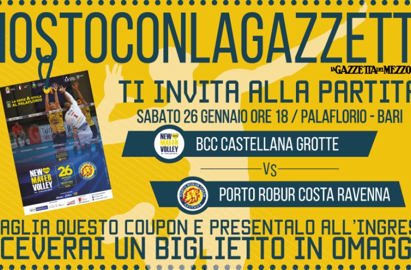 Volley, con la Gazzetta entri gratis al Palaflorio per il match di Superlega