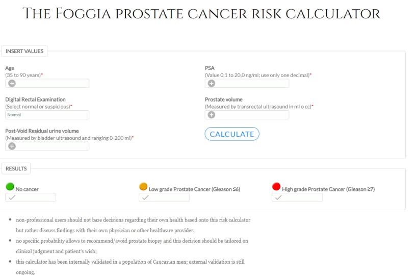 Tumore alla prostata? Un calcolatore on line rivela il rischio