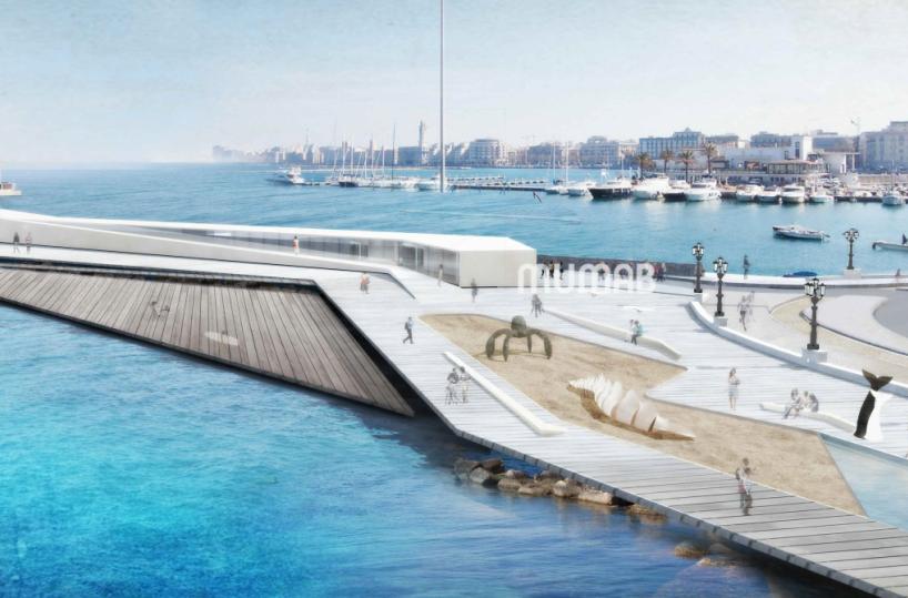 Bari vecchia, il lungomare cambia volto con banchine e passerelle sospese sull'acqua