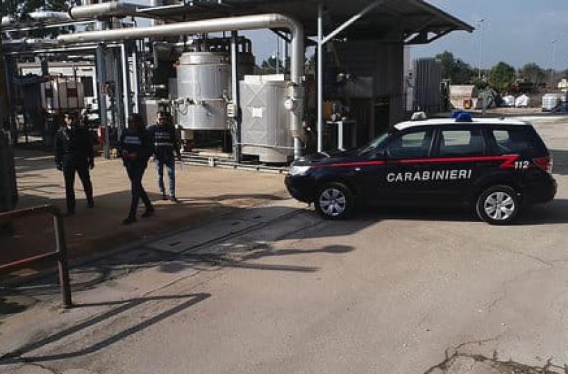 Impianto di energia pulita smaltisce rifiuti pericolosi: sequestro a Gioia del Colle