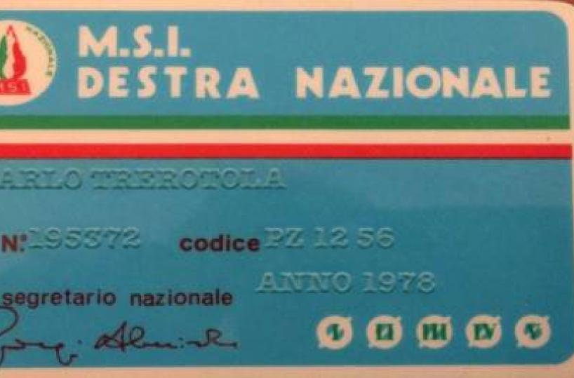 Elezioni Basilicata, bufera su Trerotola: il candidato presidente del c.sinistra tesserato con Msi