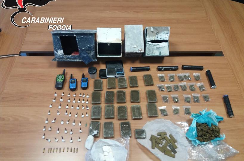 Cerignola, blitz al rione San Samuele: sequestrati 2 chili di droga