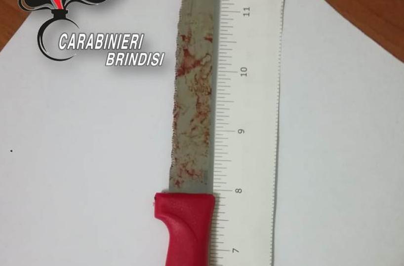 Francavilla, accoltella compagno che la maltratta: in cella