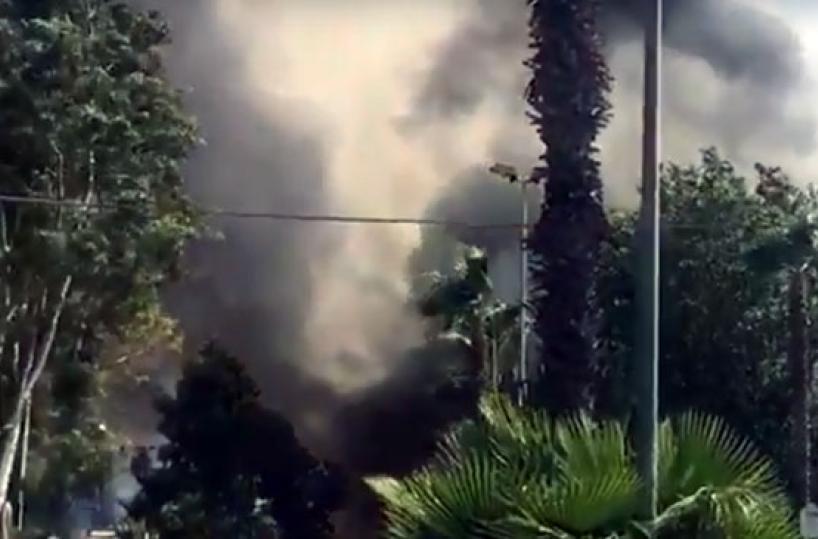 Catania, incendio alla Plaia alla Plaia