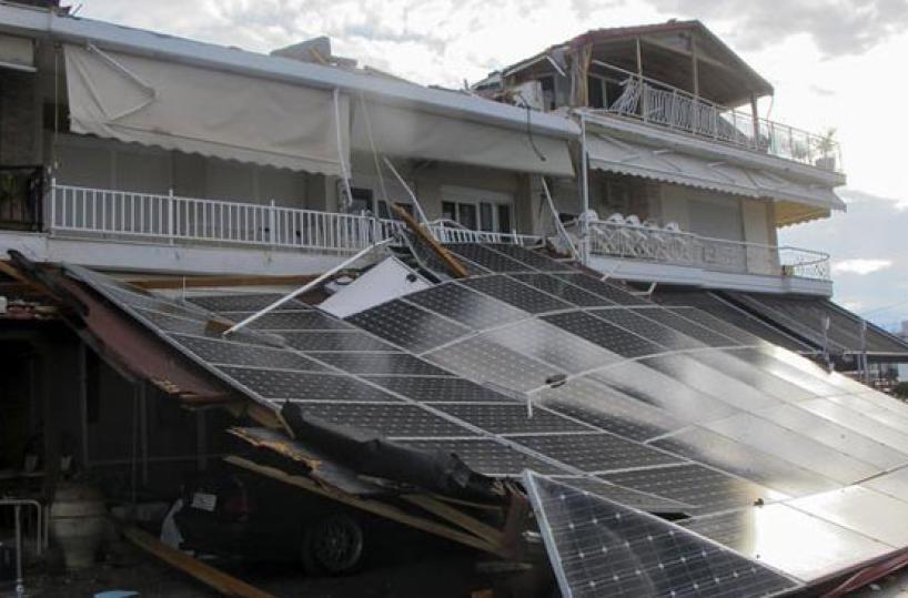 Tornado in Grecia (foto Ansa)