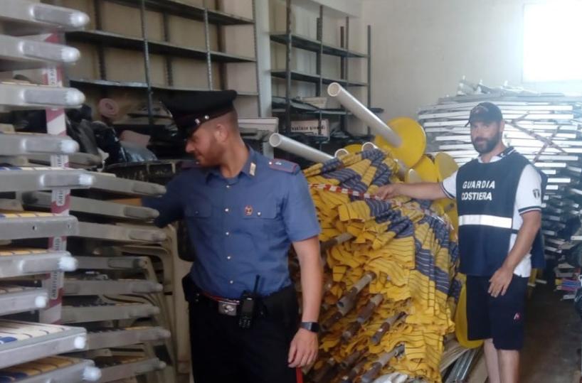Titolare recidivo: sequestrato 2 volte in pochi giorni lido abusivo a Torre Lapillo
