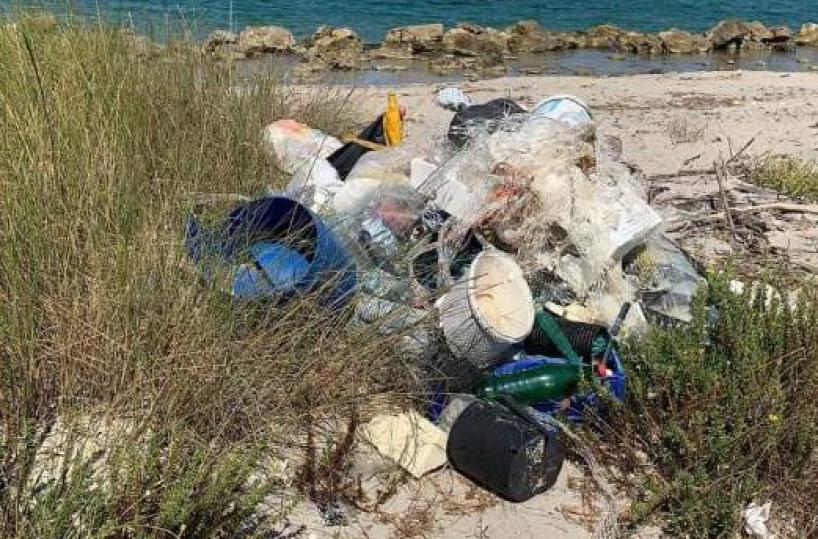 Scoperta minidiscarica nell'area protette delle Cesine: sporta denuncia