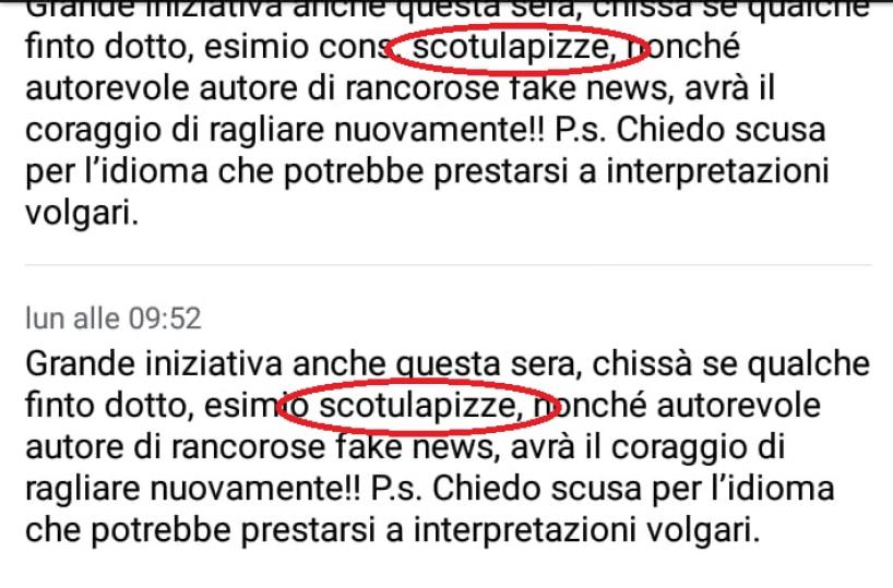 Miggiano, «quello scotulapizze»: l'offesa sul web a un consigliere comunale gay
