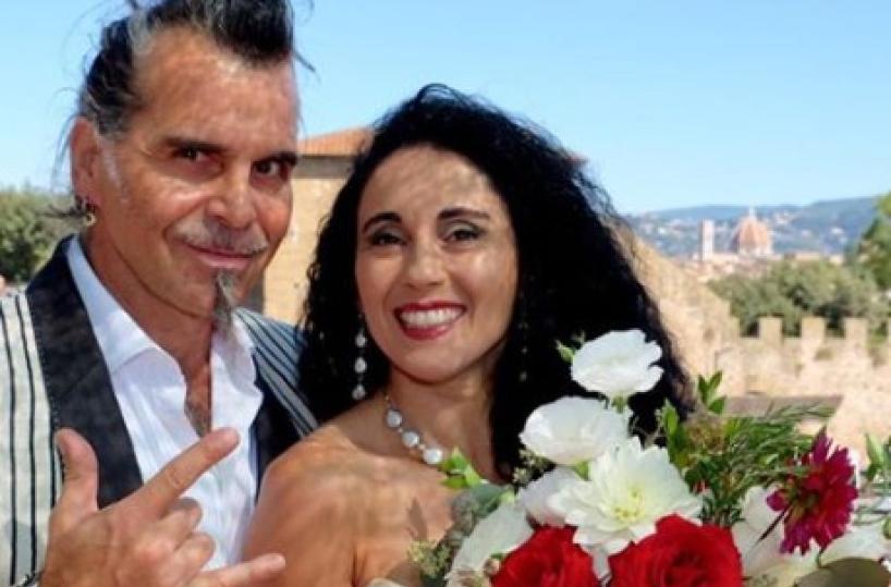 Firenze, Piero Pelù sposa la foggiana Gianna Fratta