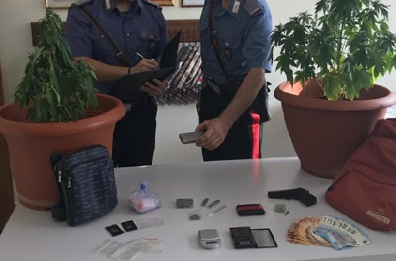 Mola, in casa bazar della droga e una pistola: arrestato studente universitario