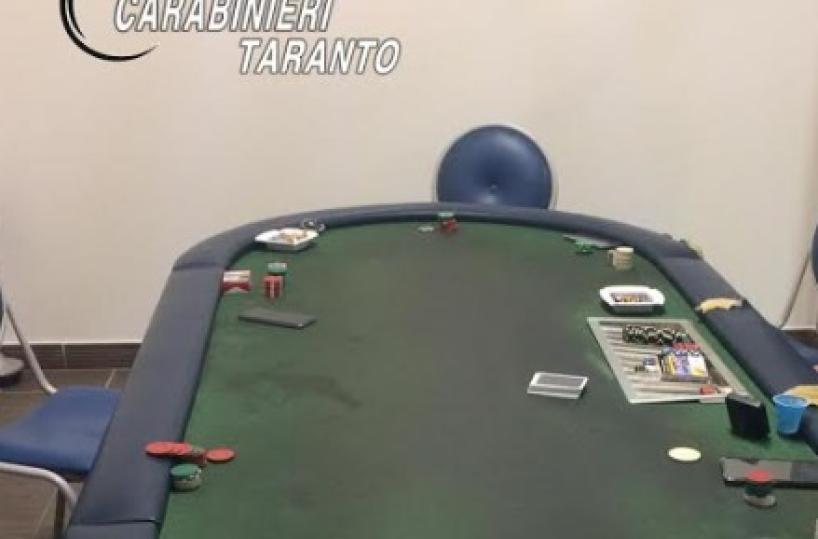 Taranto, sequestrata bisca clandestina: 6 denunce