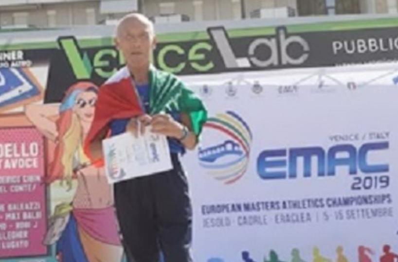 Da Taranto agli europei master di atletica: nonno Cosimo è argento