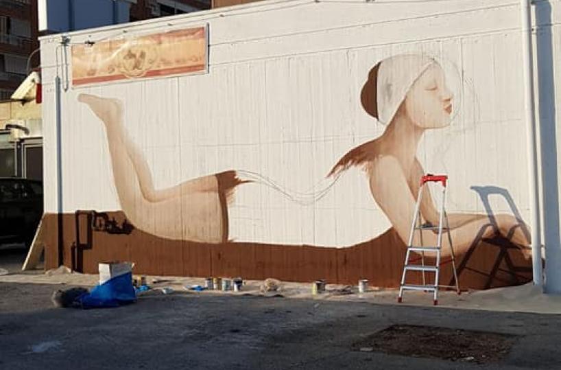 Bari San Girolamo, ecco un nuovo murale per colorare il mercato 