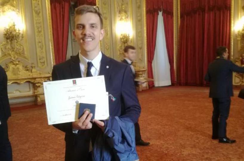 Da Castellana al Quirinale: il 19enne Giovanni Pellegrino è già Alfiere del Lavoro