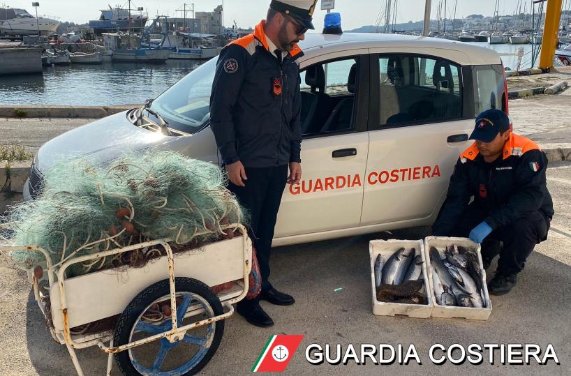 Pesca illecita nel Salento: sequestrate attrezzature e 19kg di prodotto