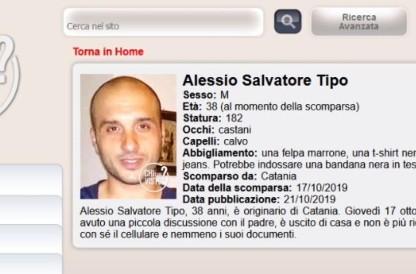 Scomparso a Catania e ritrovato a Taranto: la storia era finita a «Chi l'ha visto?»