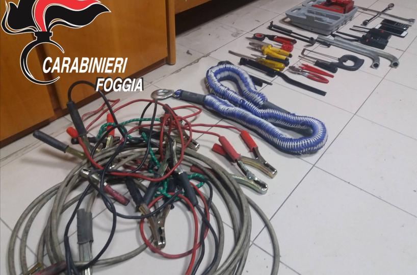 Cerignola, cc scoprono nelle campagne due Jaguar rubate poco prima: 2 arresti