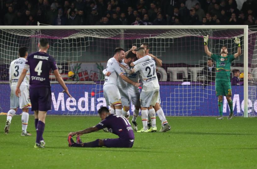 Lecce, gol La Mantia umilia Fiorentina: giallorossi a +4 da retrocessione