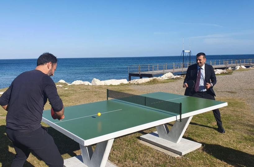Pane e Pomodoro diventa una palestra a cielo aperto: c'è anche un tavolo da ping pong 