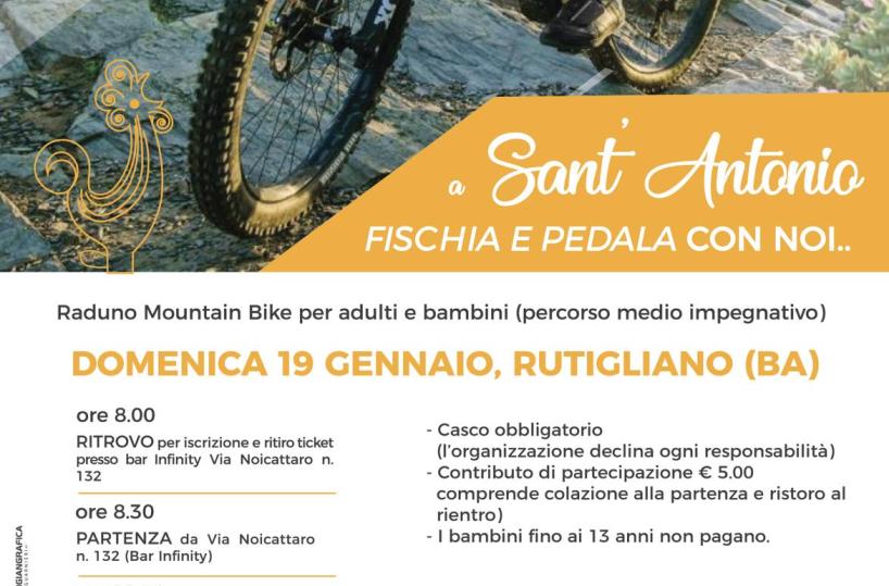 A Rutigliano parte la pedalata naturalistica in sella alle mountain bike