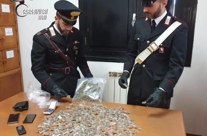 Ruvo di Puglia, spacciavano marijuana in casa: arrestati due coniugi