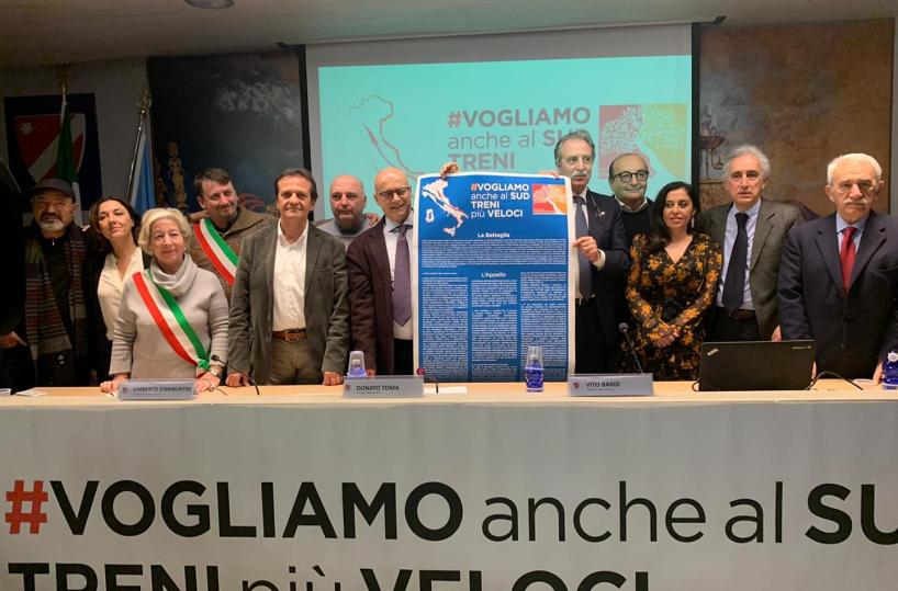 Alta velocità al Sud: Basilicata, Abruzzo e Molise chiedono «treni standard europei»