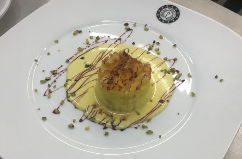Tortino di pane o colomba con crema al moscato di Trani - A cura dello chef Michele D’Agostino