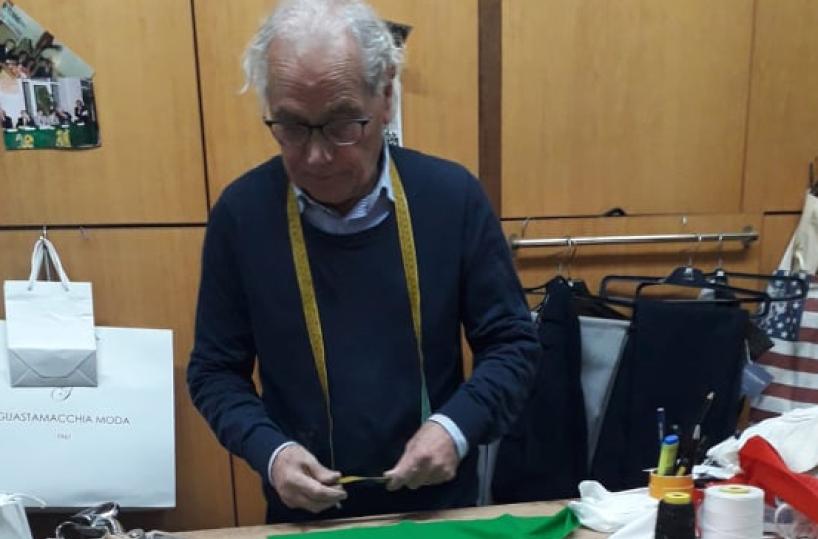 Damiano Guastamacchia, sarto 80enne di Terlizzi 