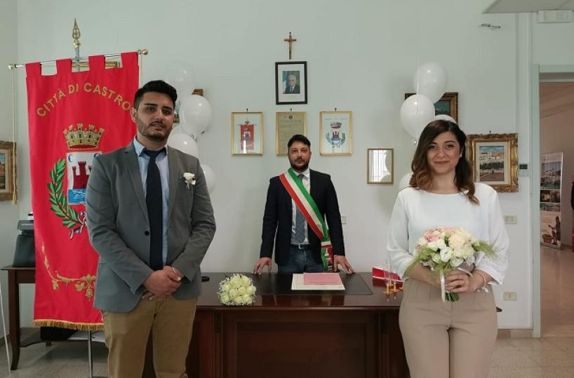 Walter e Francesca col vicesindaco Alberto Capraro