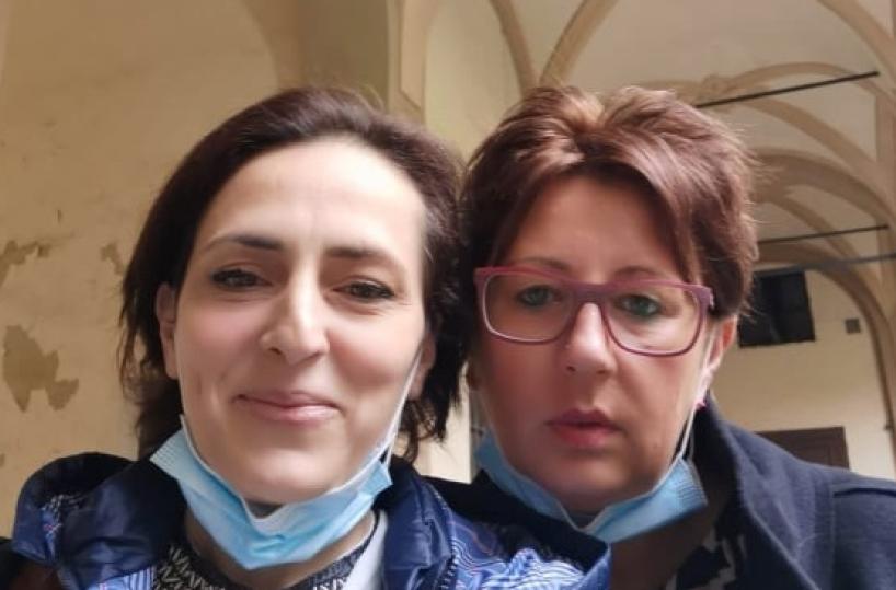 Francesca Mangiatordi e  Elena Pagliarini