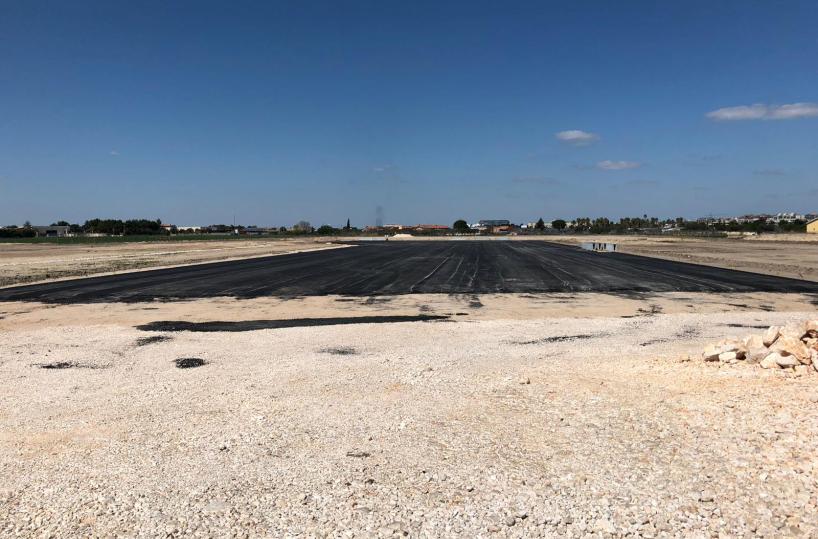 Il tratto di pista già realizzato