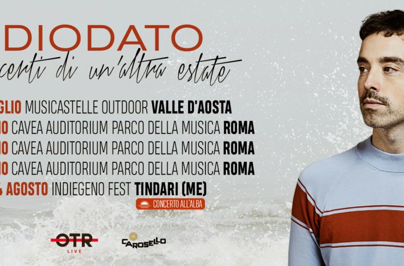 «Concerti di un'altra estate»: Diodato torna a suonare dal vivo in 5 appuntamenti speciali