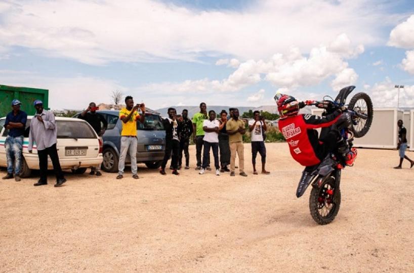 S. Severo, al Gran Ghetto festa con la moto da cross di Alvaro dal Farra