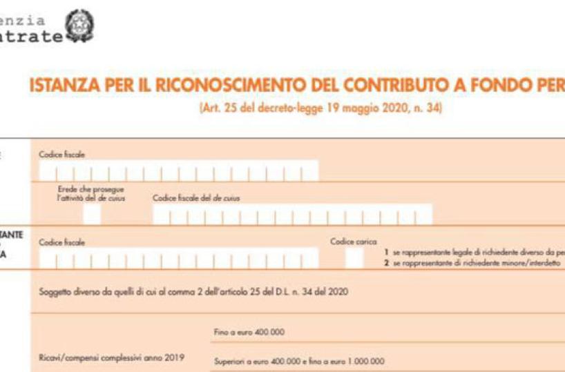 Contributo a fondo perduto