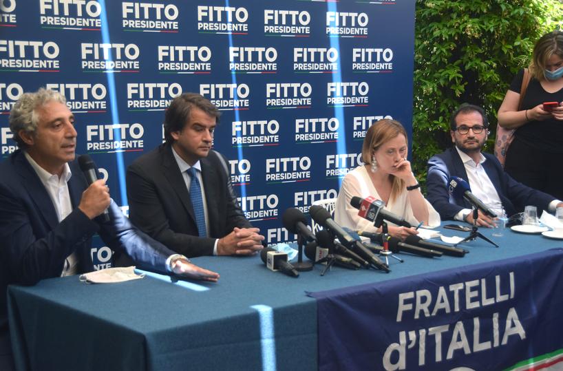 Regionali 2020, oggi Meloni-Fitto a Bari: domani tocca a Salvini