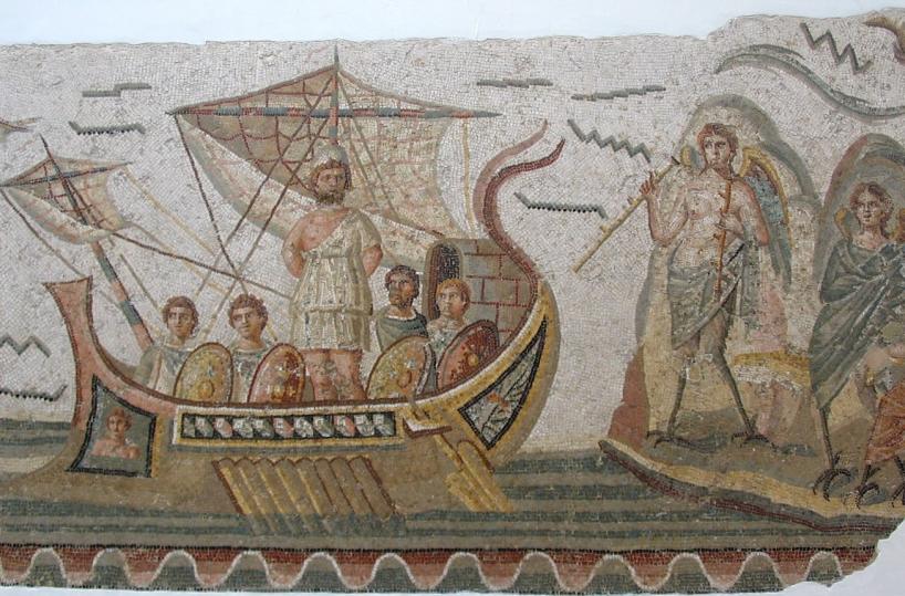 Ulisse, il dio Apollo e Dionisio a dama