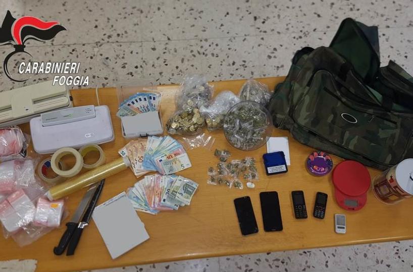 San Severo, scoperto «bazar»della droga nel centro storico: tre in manette 