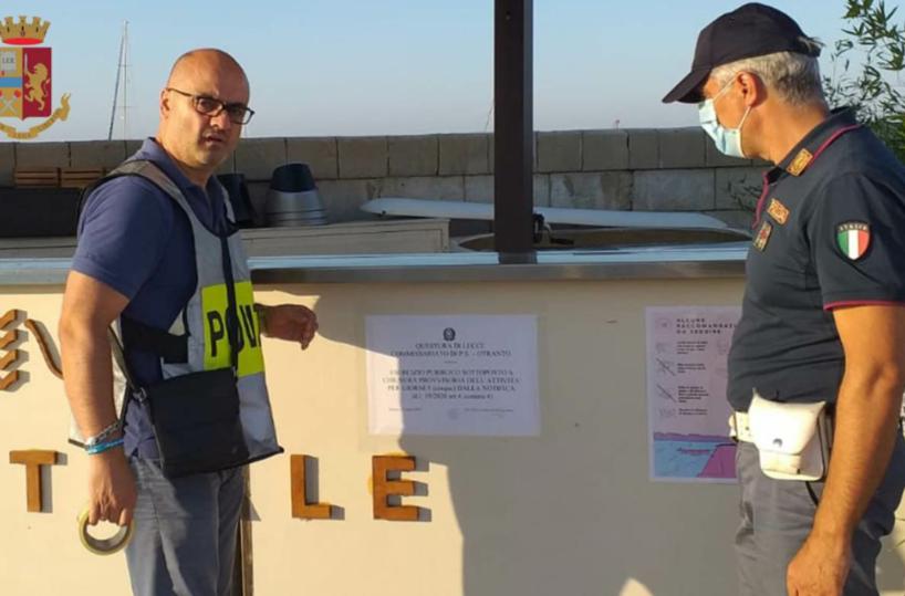 Otranto, in mille assembrati all'apertura del «Maestrale»: multa e chiusura per 5 giorni